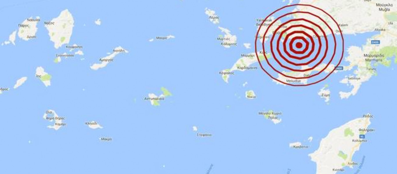 Μετασεισμός 4 Ρίχτερ κοντά στην Κω (φωτό)